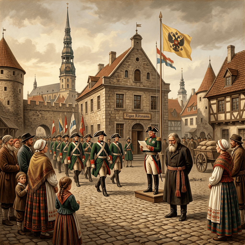 1795 annexation, Russian imperial control Latvia