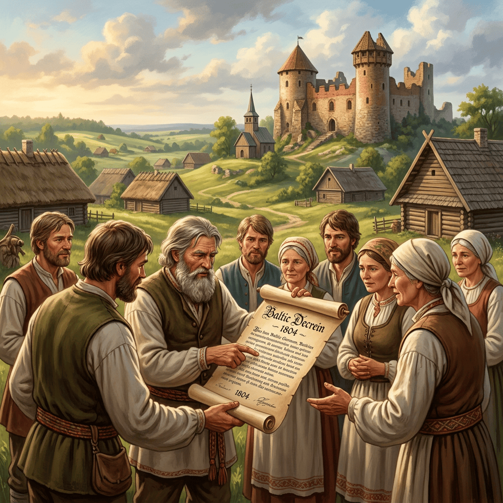 1804 agrarian reform decree and Latvian peasants